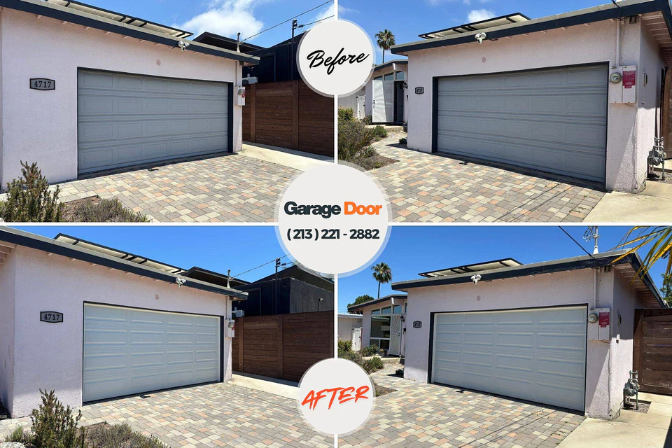 Before and after: garage door repair Flemington, PA
